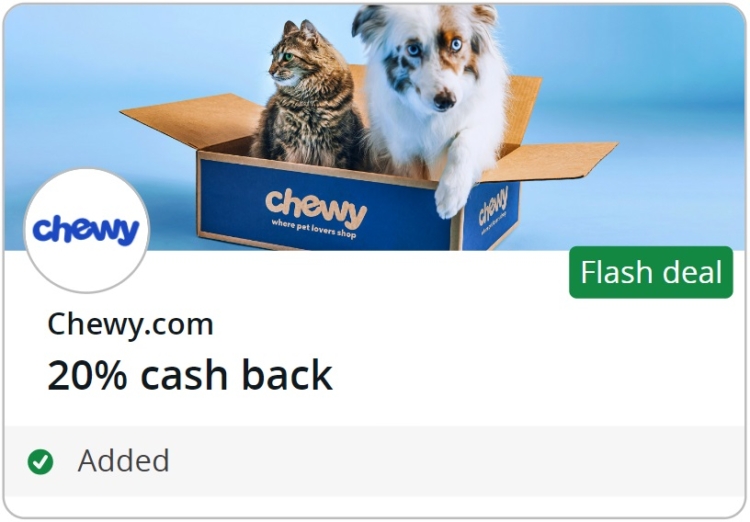 Chewy Chase Offer 20% back