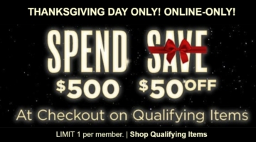 Costco $50 off $500 gift card deal