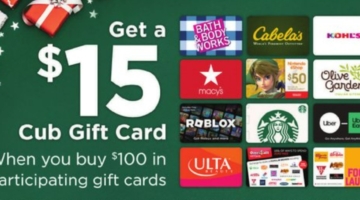 Cub gift card deal 11.12.23