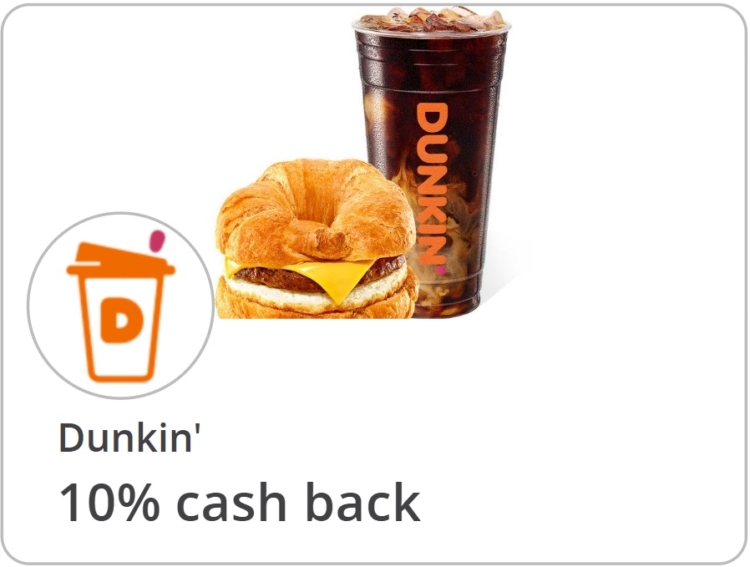 Dunkin' Chase Offer 10% back