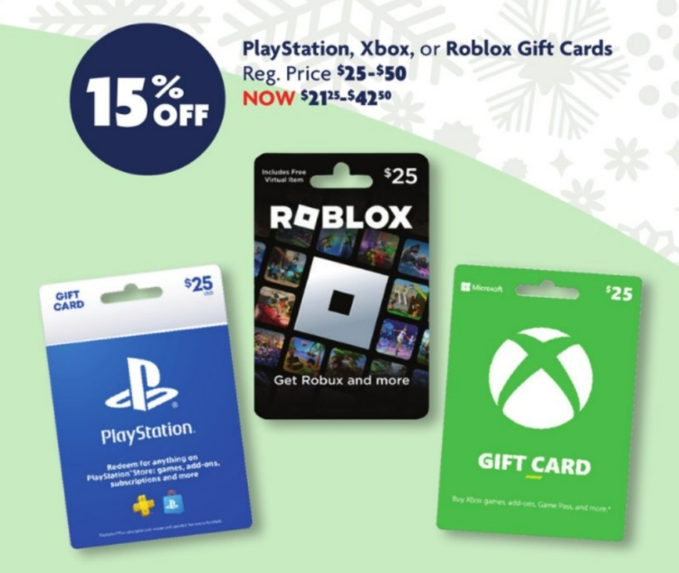 Roblox Gift Card, $25, Gift Cards