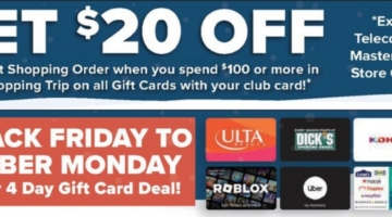 Foodtown gift card deal 11.24.23