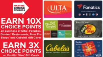 Giant Food Stores Martin's Stop & Shop gift card deal 11.24.23