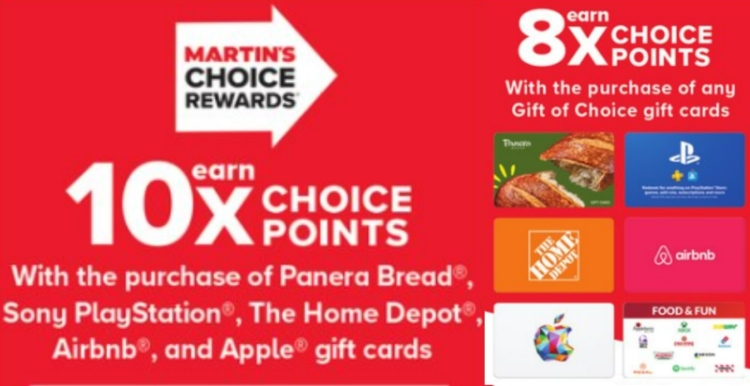 Giant Food Stores Martin's gift card deal 12.01.23