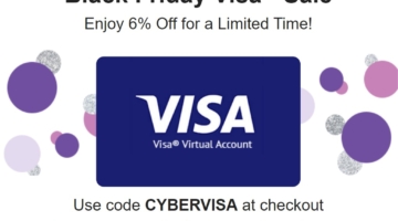 Giftcardsdotcom VGC promo codes CYBER6 CYBERVISA & VISACYBER