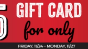 Ruby Tuesday gift card deal $75 for $50