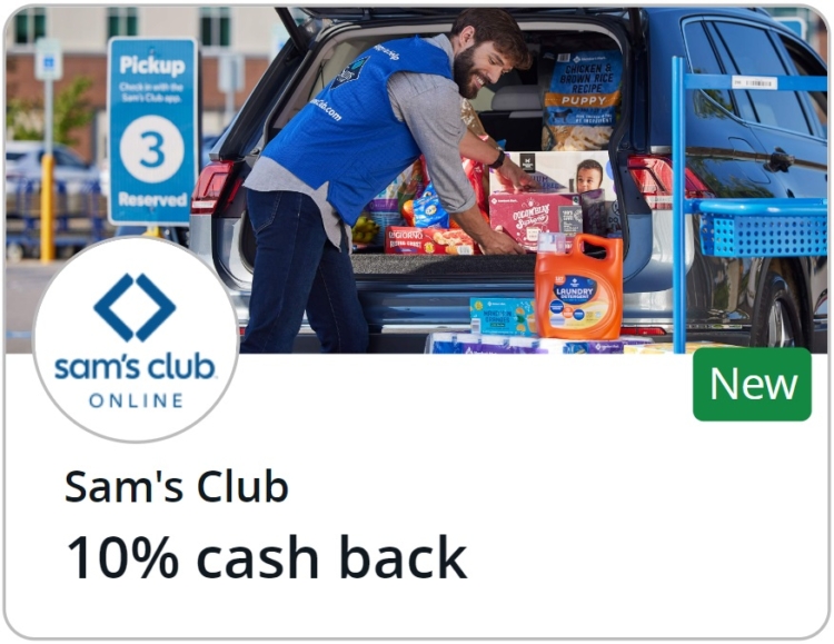 Sam's Club Chase Offer 10% $240 spend