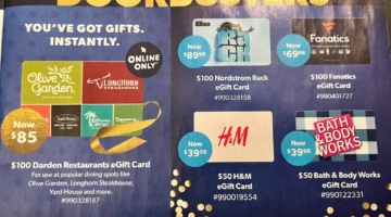 Sam's Club gift card deals 12.01.23