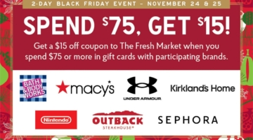 The Fresh Market gift card deal 11.24.23