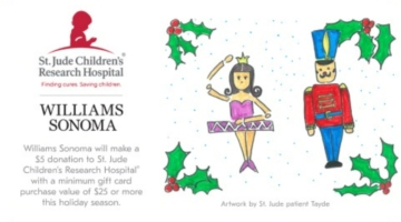 Williams Sonoma St Jude Children's Research Hospital Gift Card