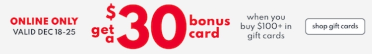 Carter's $100 $30 bonus card deal