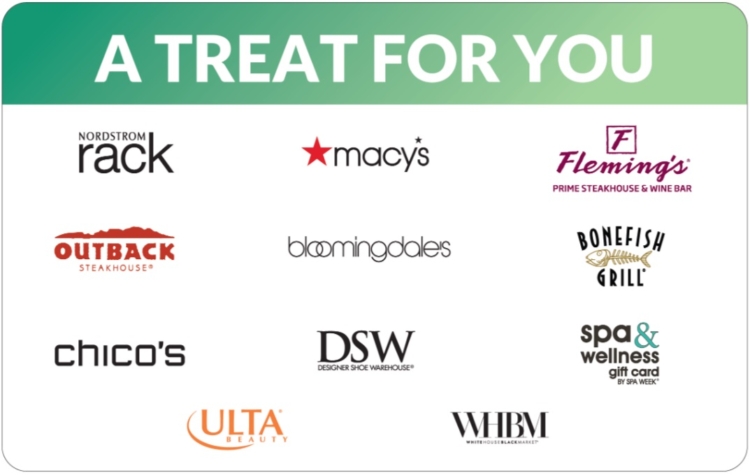 ChooseYourCard A Treat For You Gift Card