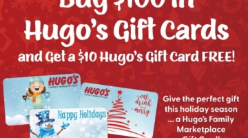 Hugo's gift card deal 12.09.23