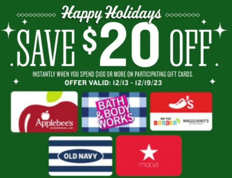 Lowes Foods gift card deal 12.13.2