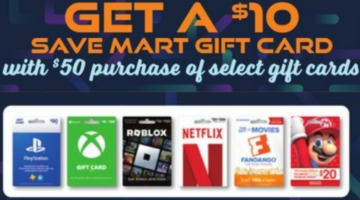 Save Mart gift card deal 12.20.23
