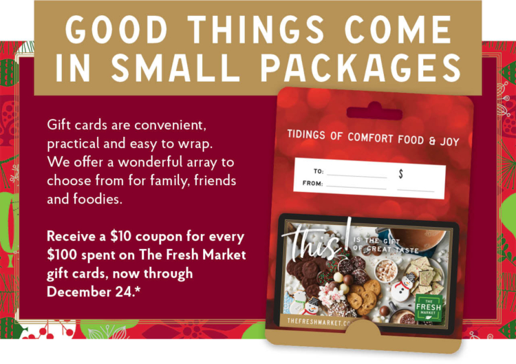 The Fresh Market gift card deal 12.11.23
