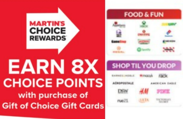 Giant Food Stores Martin's Stop & Shop gift card deal