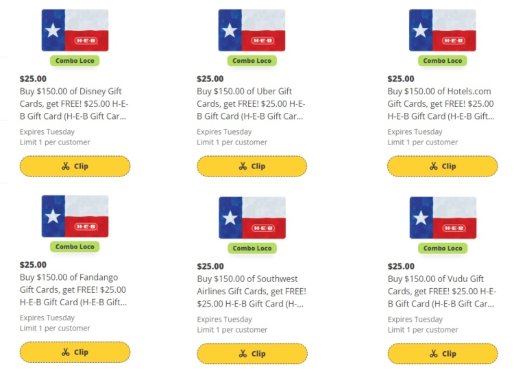 HEB gift card deal 01.03.24