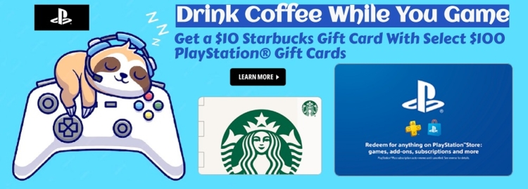 Newegg PlayStation Store Starbucks