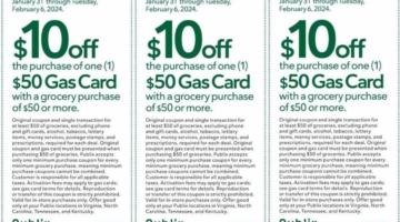 Publix gas gift card deal 01.31.24