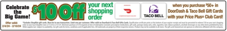 ShopRite gift card deal 02.02.24.