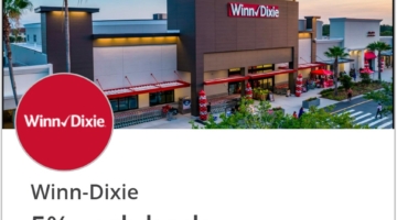Winn-Dixie Chase Offer 5% back