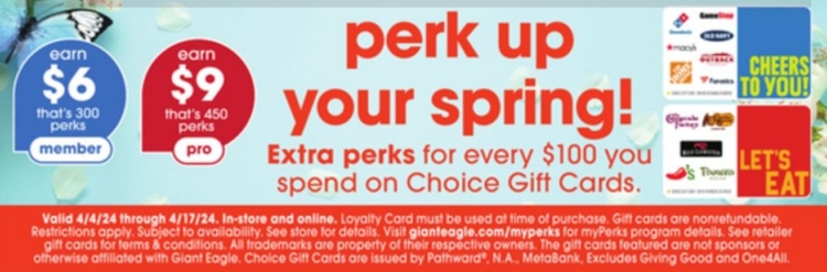 Giant Eagle gift card deal 04.04.24