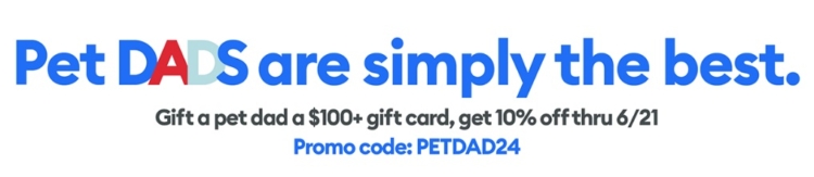 PetSmart promo code PETDAD24