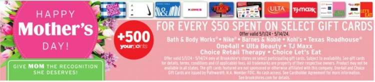 Brookshires gift card deal 05.01.24.