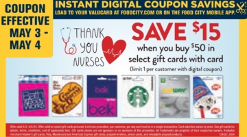 Food City gift card deal 05.01.24