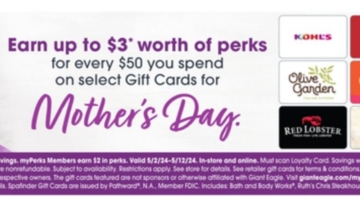 Giant Eagle gift card deal 05.02.24