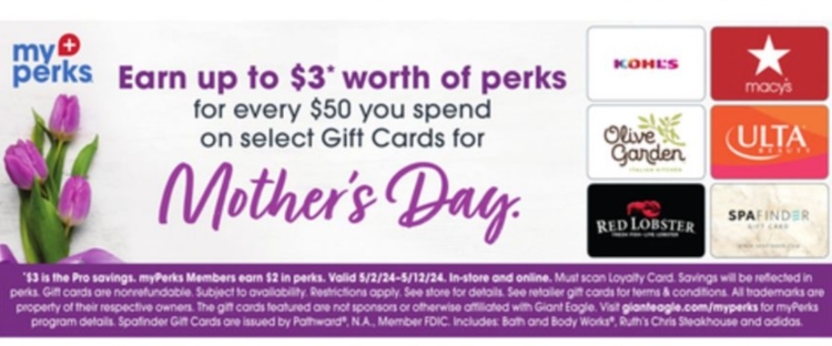 Giant Eagle gift card deal 05.02.24