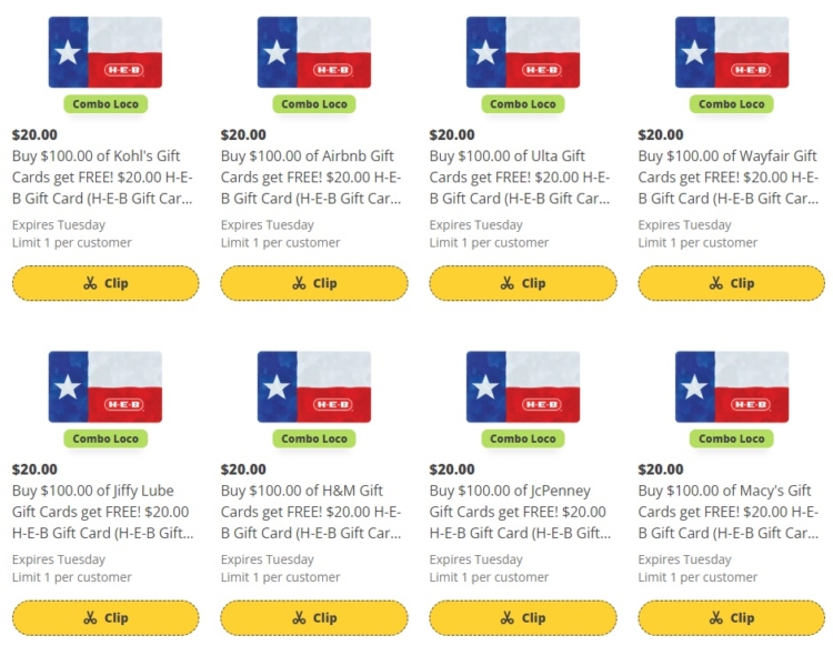 H-E-B gift card deal 05.01.24