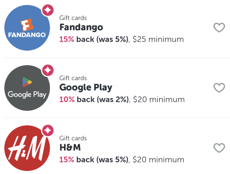 Ibotta gift card deals 05.07.24