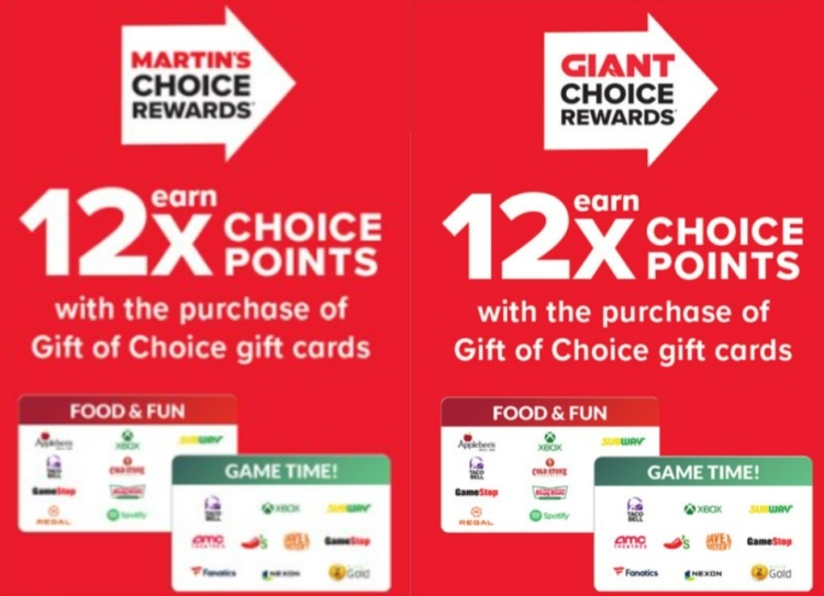 Martin's Giant Food Stores gift card deal 05.24.24