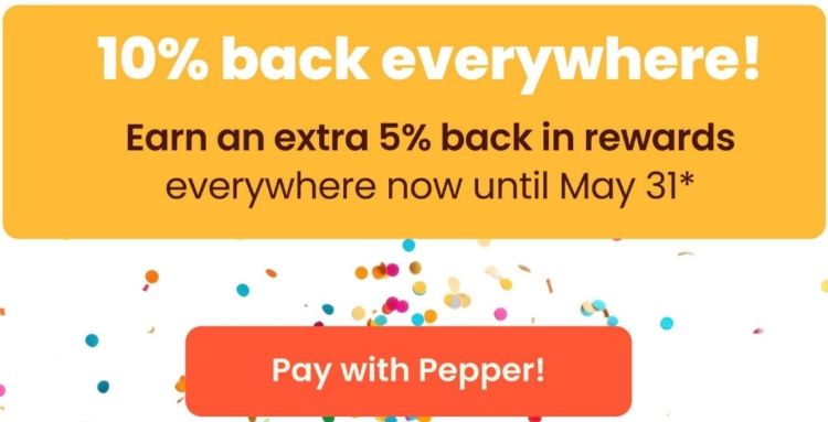 Pepper Rewards 10% back on all gift cards 05.03.24