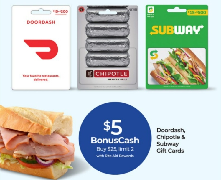 Rite Aid gift card deal 05.26.24