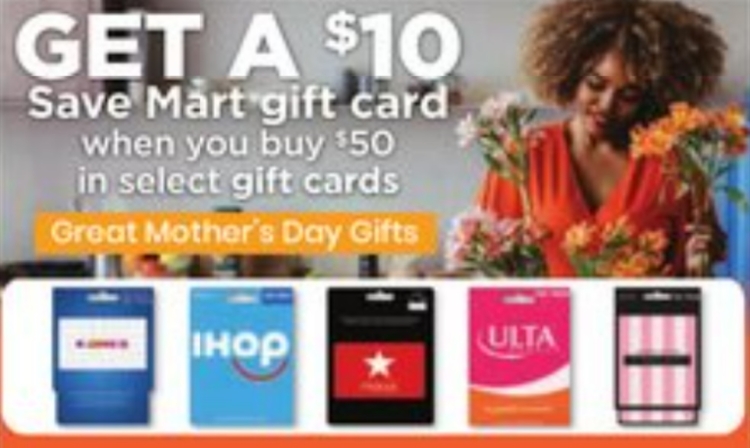 Save Mart Lucky Supermarkets gift card deal 05.08.24