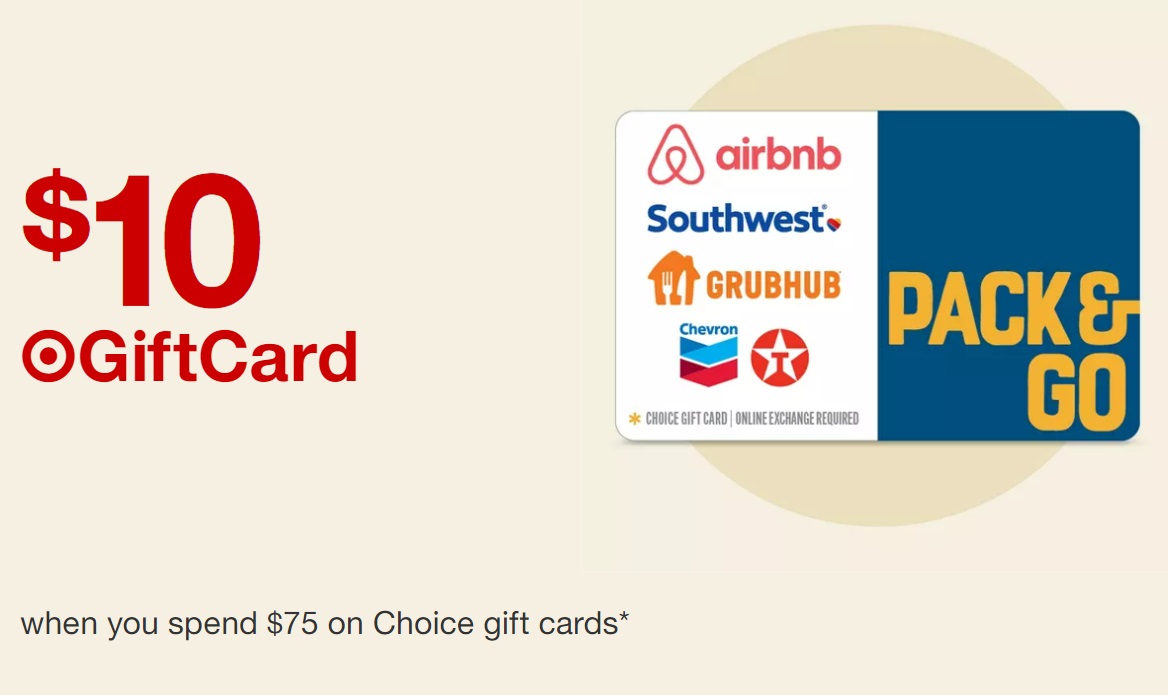 Target Buy 75 Select Choice Gift Cards & Get 10 Target Gift Cards Free Gift Cards Galore