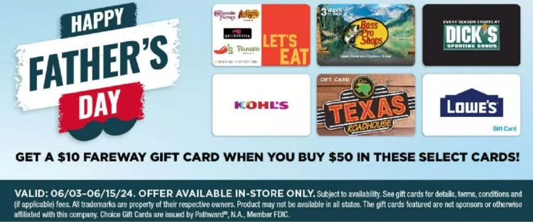 Fareway gift card deal 06.03.24