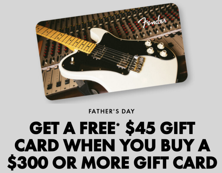 Fender gift card deal