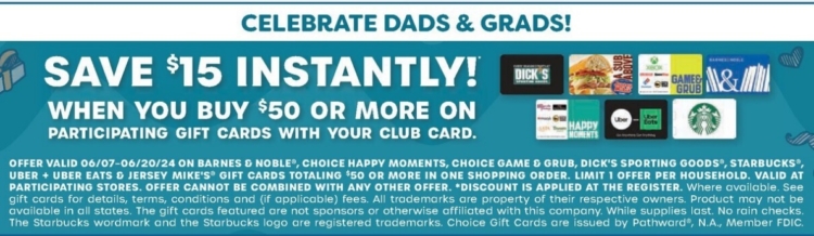 Foodtown gift card deal 06.07.24.