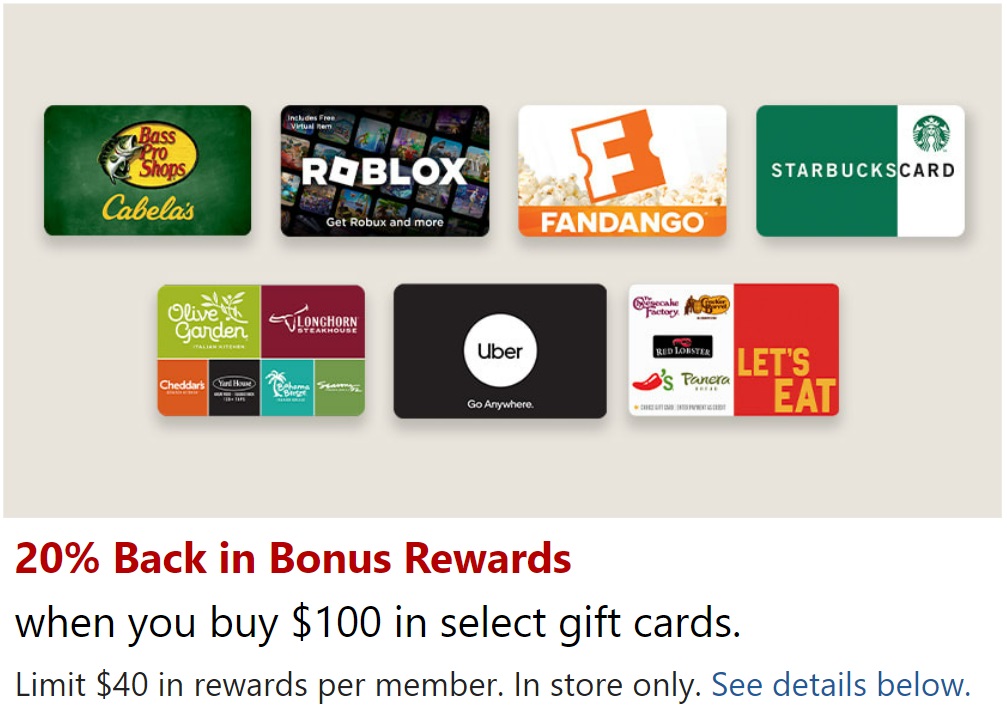 Office Depot/OfficeMax Buy 100 Select Gift Cards & Get 20 Rewards