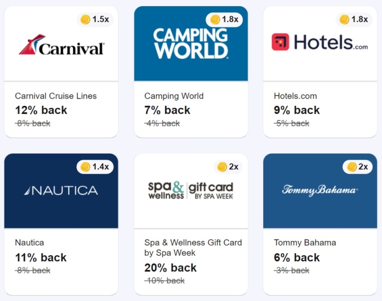 Raise Slide boosted cashback rates 06.24.24