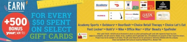 Brookshire's gift card deal 07.31.24.