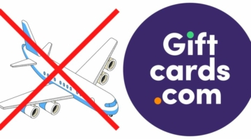 Giftcardsdotcom not on airline shopping portals
