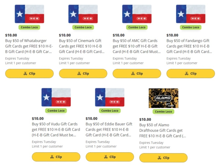 H-E-B gift card deal 07.24.24