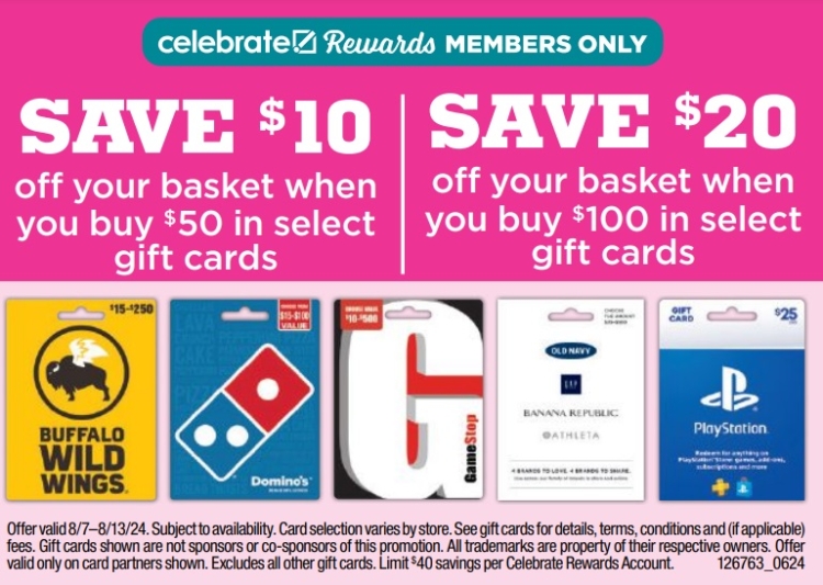 Brookshire Brothers gift card deal 08.07.24