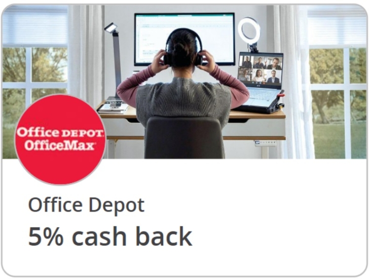 Office Depot Chase Offer 5% back