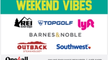 One4All Gift Card Weekend Vibes Choice